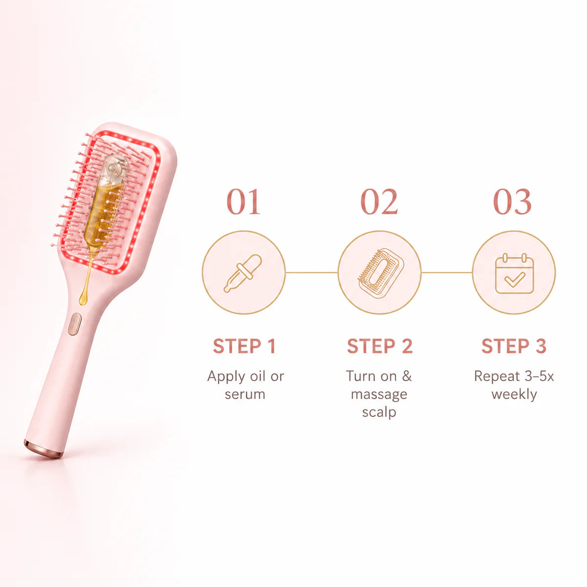 Lumilux Glow Therapy Hair brush